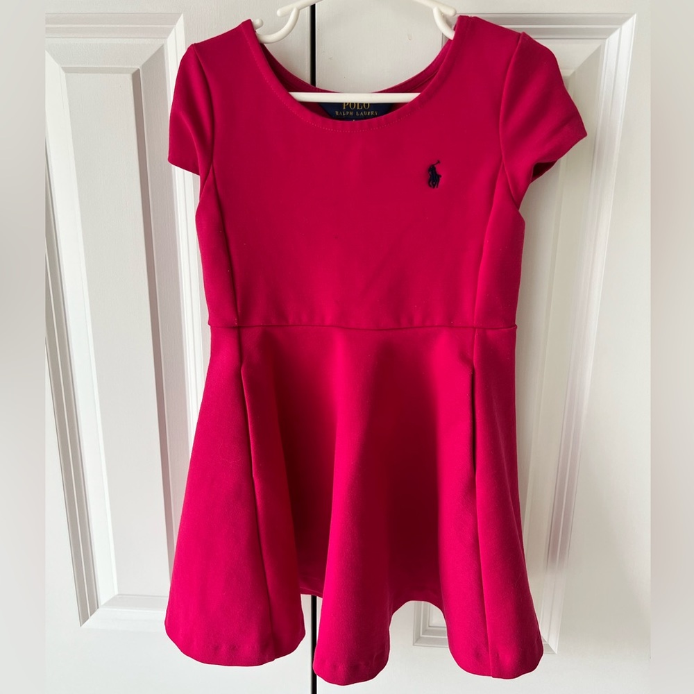 Pink Polo girls dress size 5 GUC